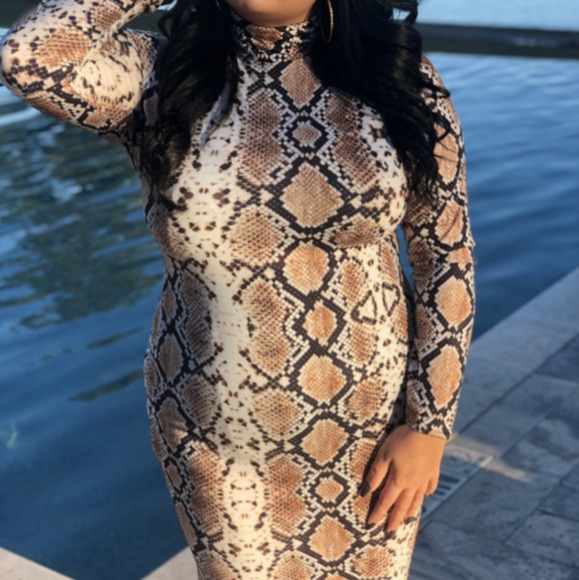 Snake Print Dresses